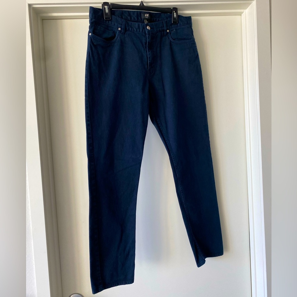 Dark blue jeans